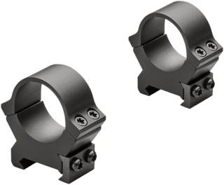 This set of Leupold Cross-Slot PRW2 1" High Scope Rings is a two-piece platform perfect for any full-length scope with a one-inch optic tube.